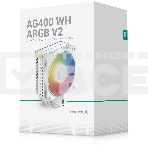 Кулер для процессора DEEPCOOL AG400 WH ARGB V2 белый 120мм алюминий+медь 2100rpm 31.6db 4-pin 220W 152мм, фото3