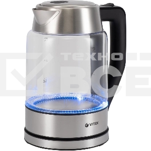 Чайник электрический Vitek VT-7043 1.7л. 2200Вт разноцветный корпус: стекло