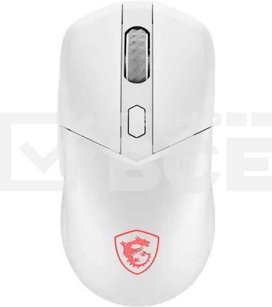 Мышь беспроводная/проводная MSI VERSA 300 белый, 8000 dpi, радиоканал, Bluetooth, USB, кнопки - 6