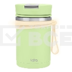 Термос LARA LR04-56 0,6 л нержавеющая сталь, пластик, силикон, фото 1