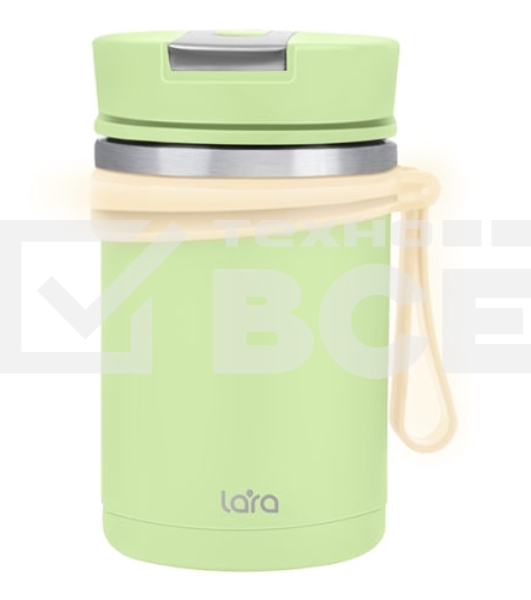 Термос LARA LR04-56 0,6 л нержавеющая сталь, пластик, силикон