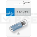 Флешка USB Smartbuy R/W V-Cut series Blue SB32GbVC-B, 32Gb, USB 2.0, R/W 25/15, голубой, фото2
