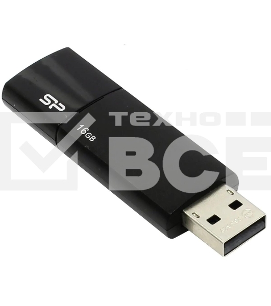 Флешка USB Silicon Power USB 16Gb Ultima U05 SP016Gb,UF2U05V1K USB 2.0, черный