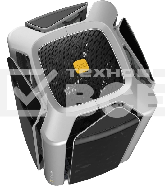 Компьютерный корпус без блока питания Geometric Future Model 2 The Ark, Midi-Tower, TG, no fans, 3xUSB-A 3.0, 1xUSB 3.2 Type-C, mATX, mITX Gray