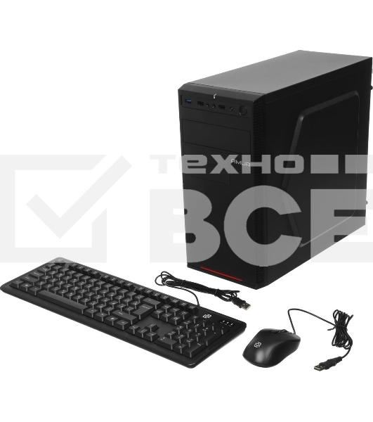 Моноблок Amur Нарвал B7I21 MT i5 12400 (2.5) 16Gb SSD 512Gb UHDG 730 FreeDOS 2x2.5GbitEth 500W мышь клавиатура черный (RUS) (2149657)