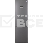 Холодильник Weissgauff CBN2WC2C2 INVERTER тёмно-серый двухкамерный 280/108л морозилка снизу, No Frost, фото 1