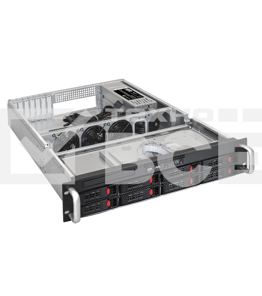 Серверная платформа ExeGate EX292412RUS Pro 2U550-HS08 RM 19', высота 2U, глубина 550, Redundant БП 2x550W, 8xHotSwap, USB