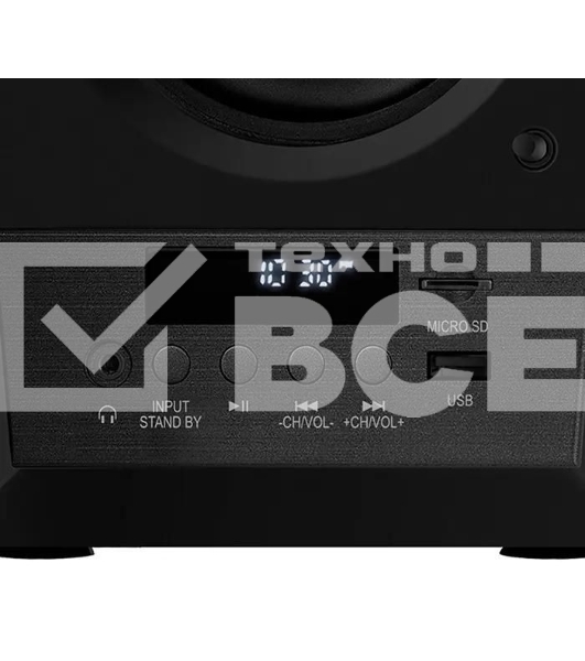 Акустическая система 2.0 SVEN MC-10, чёрный, мощность 2x25Вт (RMS), FM-тюнер, USB/microSD, дисплей, пульт ДУ, Bluetooth SVEN MC-10, чёрный, акустическая система 2.0, мощность 2x25Вт (RMS), FM-тюнер, USB/microSD, дисплей, пульт ДУ, Bluetooth