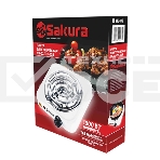 Плита настольная электрическая Sakura ПЭ-02В 1000 Вт, 145мм 1 конф/спир, фото2