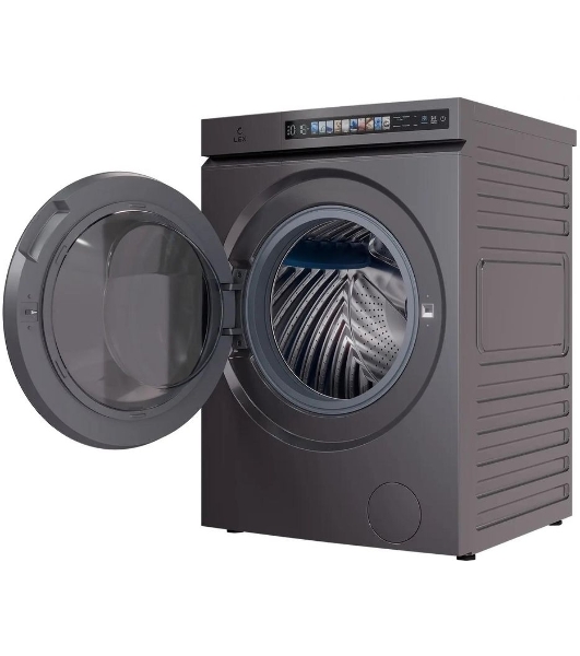 Стирально-сушильная машина LEX LWM 10612 GRID MAGNA серый, загрузка фронтальная 10 кг, 1200 об/мин., класс: A+++