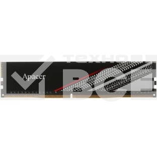 Оперативная память Apacer Tex, 8GB (1x8GB), DDR4, 3200MHz, CL16, UDIMM, с радиатором, серебристый/черный