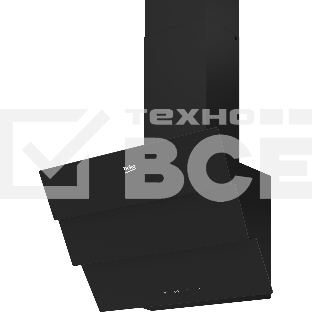 Вытяжка наклонная Beko BHCA69642BH черный, 60 см, 600 куб. м/ч, 69 дБ