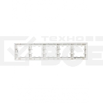 Рамка 5-местная IEK BRITE РУ-5-Бр DECOR 3D-форма алюминий, фото4