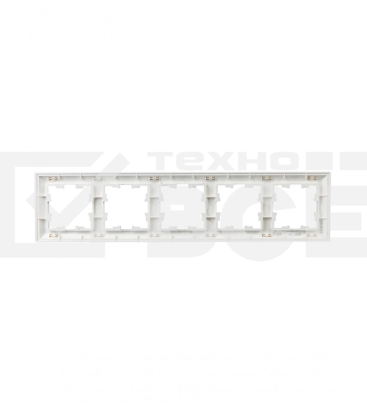 Рамка 5-местная IEK BRITE РУ-5-Бр DECOR 3D-форма алюминий