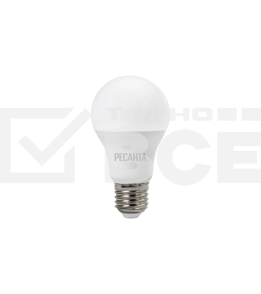 Лампа светодиодная Ресанта LL-R-A60-11W-230-3K-E27 груша, 11 Вт, тепл., Е27