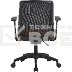 Кресло компьютерное Cactus CS-MC222-BKOR черный, сиденье оранжевый, фото4