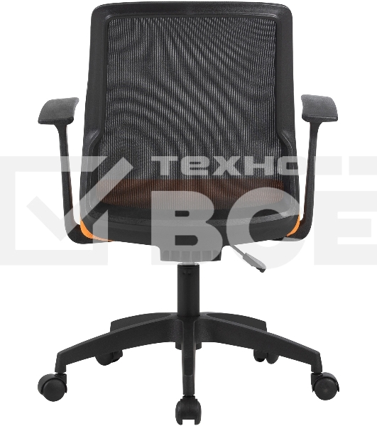 Кресло компьютерное Cactus CS-MC222-BKOR черный, сиденье оранжевый