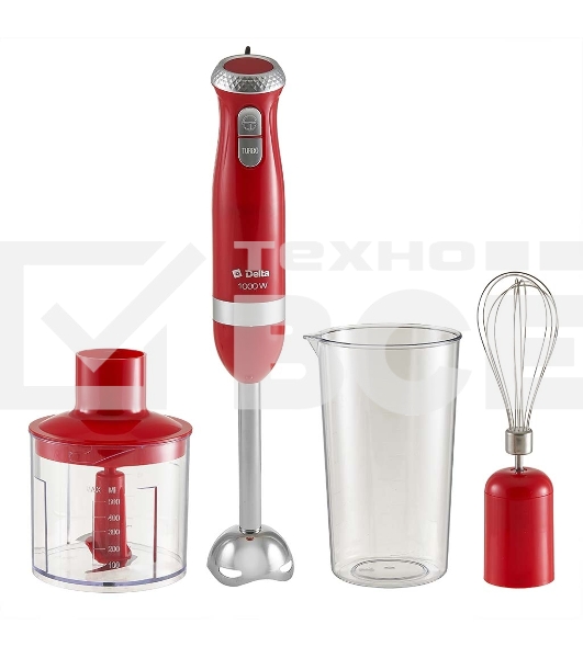 Блендер погружной DELTA DL-7064B красный