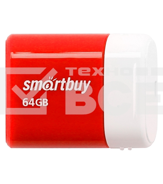 Флешка USB R/W Smartbuy Drive 64 Gb,Smartbuy LARA красный SB64 GbLARA-R