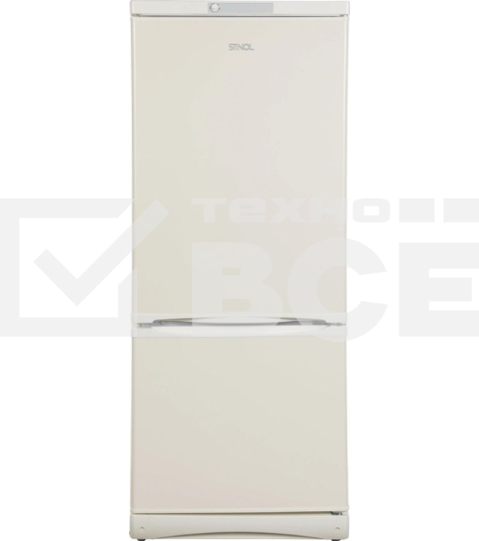 Холодильник Stinol STS 150 E бежевый двухкамерный 191/72л морозилка снизу