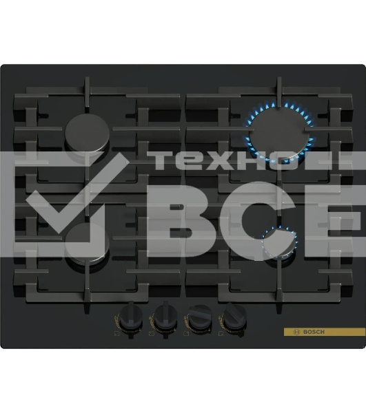 Газовая варочная поверхность Bosch Serie 6 PPP6B6J40R черный