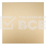 Выключатель проходной 1-кл. СП ZIMA IP20 10А безвинт. зажим зол. LEZARD 704-3688-105QC, фото 1