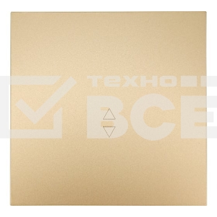 Выключатель проходной 1-кл. СП ZIMA IP20 10А безвинт. зажим зол. LEZARD 704-3688-105QC