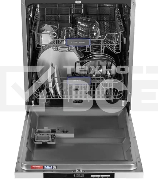 Встраиваемая посудомоечная машина Maunfeld MLP-122D Light Beam, серебристый, 59.8 см, 12 компл., 49 дБ, класс A++