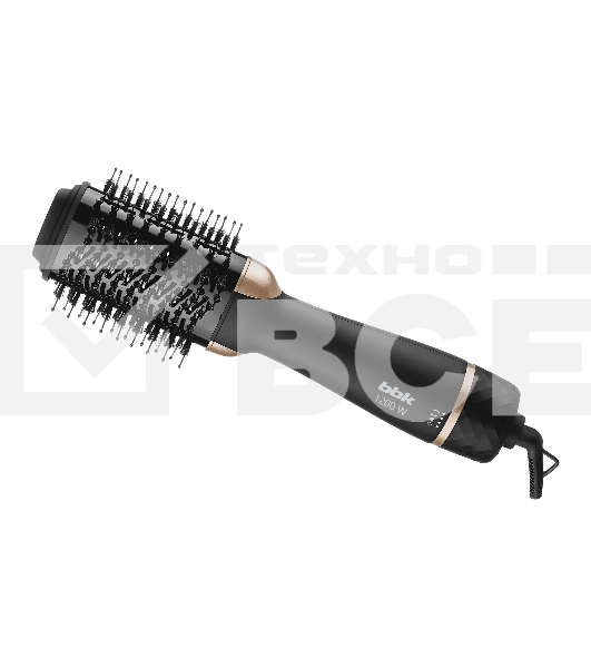 Фен-щётка BBK BHC3500 черный/шампань, 1200 Вт