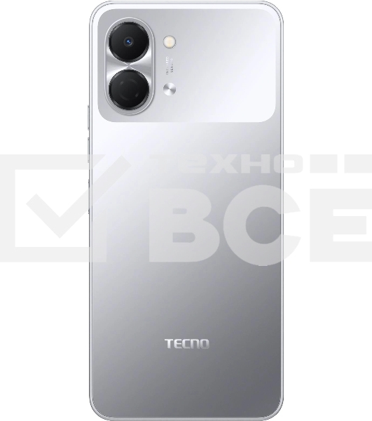 Смартфон Tecno Spark Go 3 64Gb 4Gb серый моноблок 3G 4G 2Sim 6.75' 720x1600 Android 15 13Mpix 802.11 a/b/g/n/ac NFC GPS GSM900/1800 Protect microSD max1024Gb