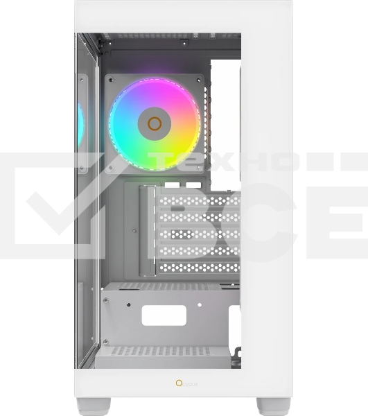 Корпус Ocypus Gamma C52 WH ARGB, Mini-Tower, белый, 3 x 120 мм