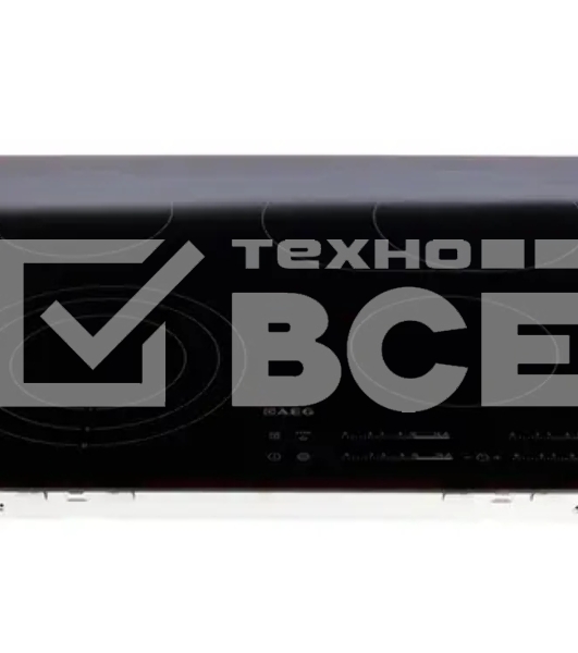 Встраиваемая электрическая панель AEG Независимая, 59 см шириной,  , скошенный край, индивидуальный слайдер для каждой зоны нагрева, 3-хступенчатая индикация остаточного тепла, акустический сигнал (вкл/выкл),  блокировка панели управления, Count-up timer 