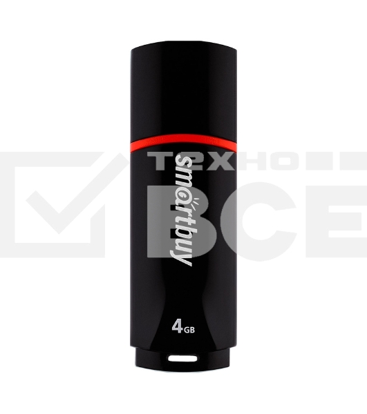 Флэш Диск Smartbuy USB Drive 4Gb Crown Black SB4GBCRW-K