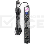 Сетевой фильтр Powercube SPG6-B-5M 5м (6 розеток) черный (коробка), фото 1