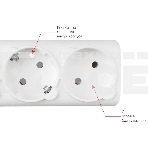 Сетевой фильтр PowerCube, PC 5м 6р, бел. 16А, SPG6-A2, фото4