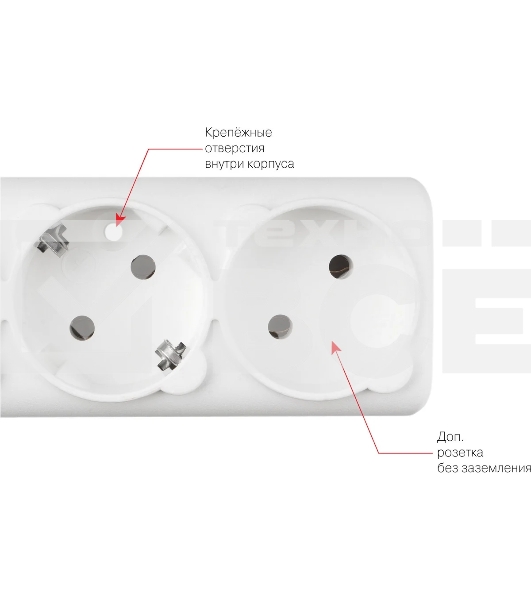 Сетевой фильтр PowerCube, PC 5м 6р, бел. 16А, SPG6-A2