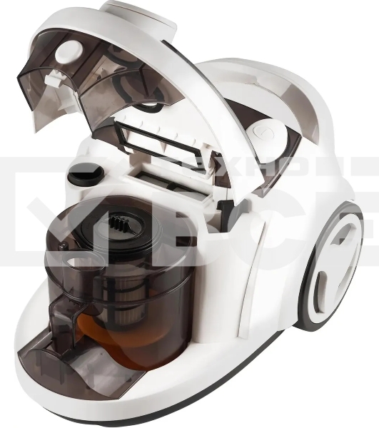 Пылесос Coolfort CF-3040 белый, 250/1800 Вт, уборка сухая, пылесборник контейнер, 2 л