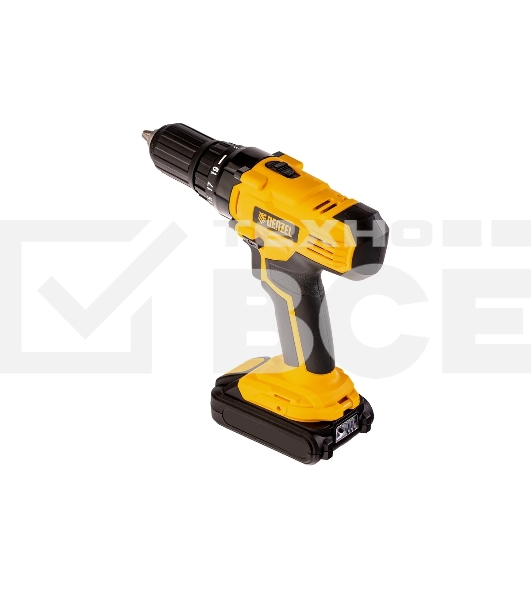 Дрель-шуруповерт Denzel CDL-IB-18-02, 18 В, 1,5 Ач, 40 Нм, щеточный