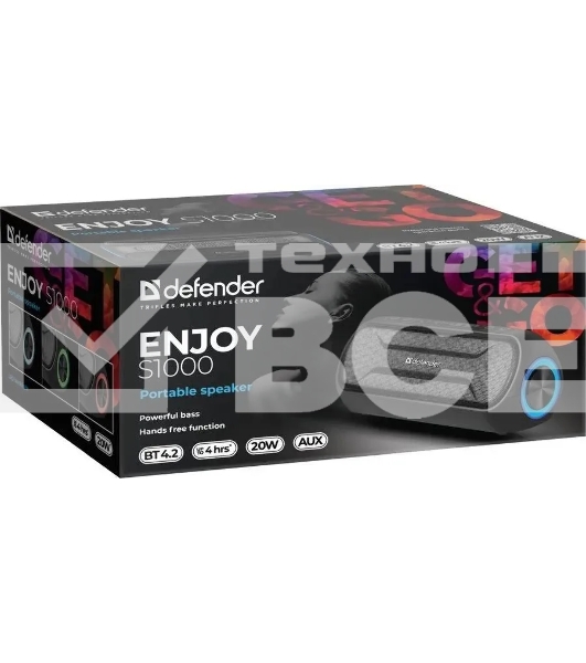 Акустическая система Defender ENJOY 1.0 S1000 черный 20 Вт