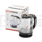 Чайник электрический Starwind SKG1052 1.8л. 1500Вт темно-коричневый/бронзовый (корпус: стекло), фото3