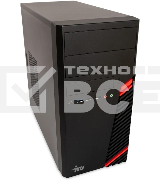 Компьютер ПК IRU Home 310H6SE MT i3 12100 (3.3) 8Gb SSD512Gb UHDG 730 Free DOS GbitEth 400W черный (1994640)