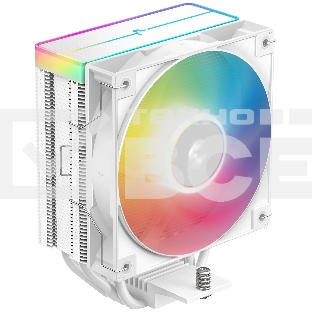 Кулер для процессора DEEPCOOL AG400 WH ARGB V2 белый 120мм алюминий+медь 2100rpm 31.6db 4-pin 220W 152мм