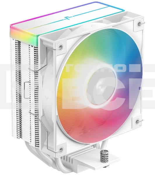 Кулер для процессора DEEPCOOL AG400 WH ARGB V2 белый 120мм алюминий+медь 2100rpm 31.6db 4-pin 220W 152мм