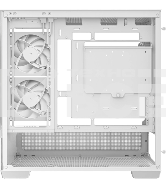 Компьютерный корпус Deepcool CG380 3F WH без БП, боковое окно (панорама), 3x120мм ARGB PWM вентилятора, белый, mATX