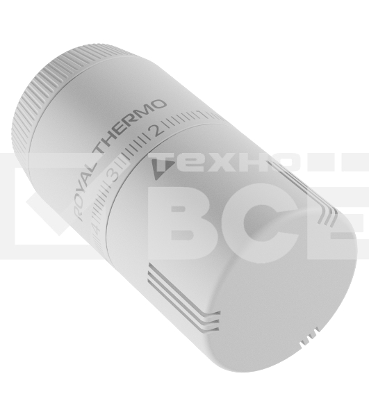 Термоголовка жидкостная Royal Thermo Design М30х1,5 (белый soft touch)