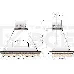 Вытяжка каминная Elikor Бельведер 90П-650-П3Д бежевый/дуб, 90 см, 650 куб. м/ч, 56 дБ, фото2