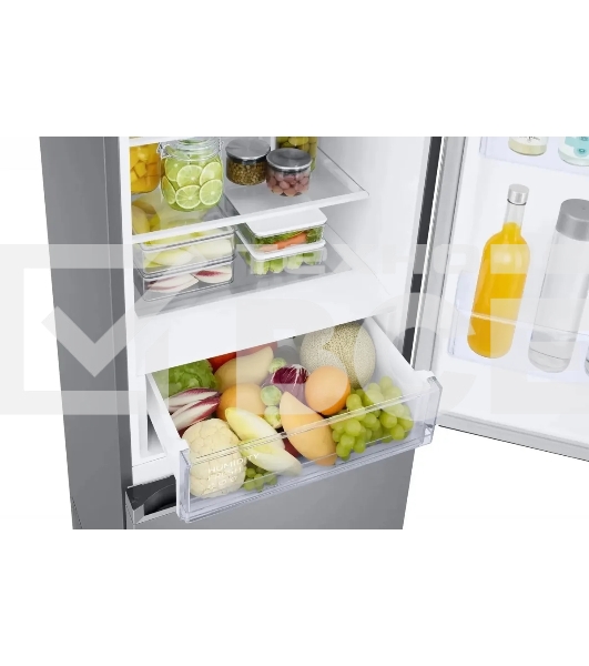 Холодильник Samsung RB38C600CS9/EF серебристый двухкамерный 276/114л морозилка снизу, No Frost