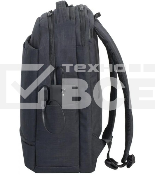 Рюкзак для ноутбука 17.3' Riva 8365 черный полиэстер