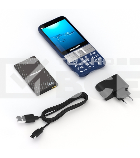 Мобильный телефон Maxvi B33 blue