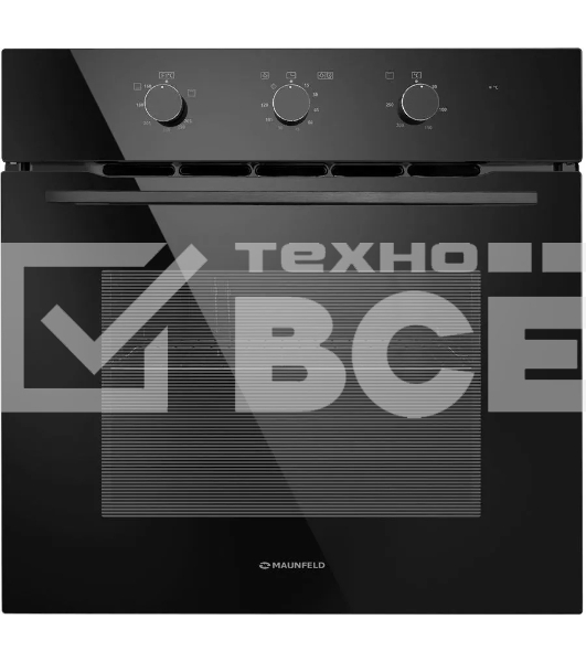 Шкаф духовой газовый с электрическим грилем Maunfeld MOGS703B2, встраиваемый